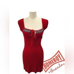 Red Women's Sleep Dress